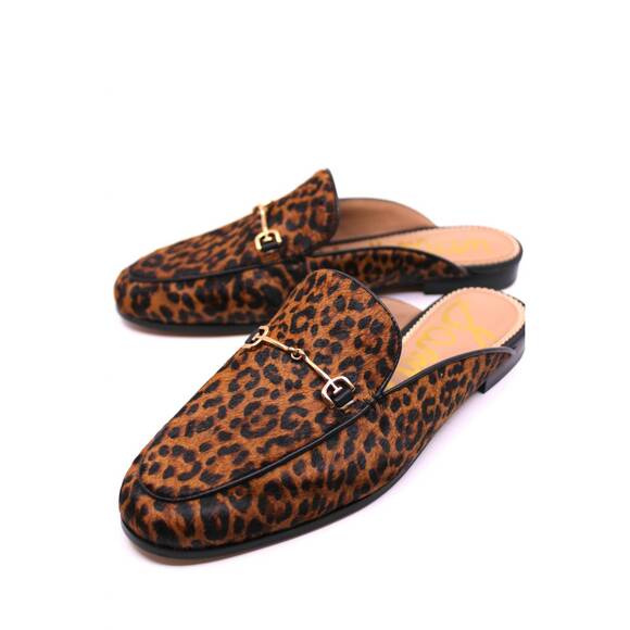 NEW SAM EDELMAN women's linnie mule in leopard hair - Picture 4 of 4